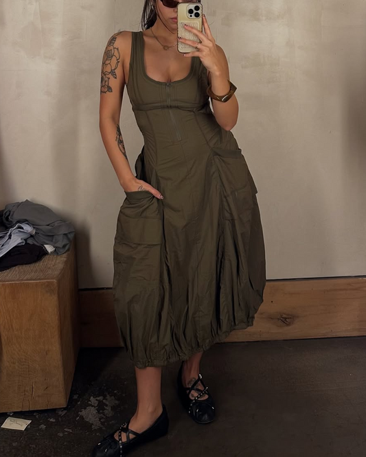 Sleeveless Backless Bud Dress